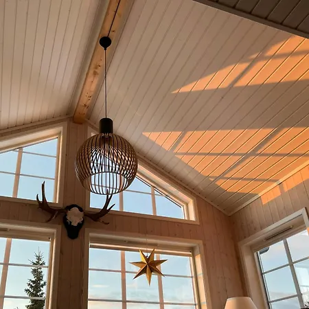 בית נופש Moderne Bjerghytte Med Panoramaudsigt Sjusjoen